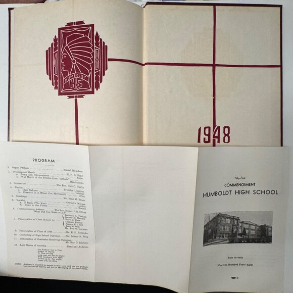 Vintage 1948 Humboldt High School Yearbook St. Paul Minnesota HC Memorabilia VTG - Picture 3 of 16